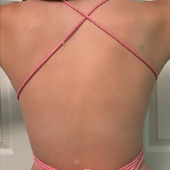 Criss cross pink top - Picture 2 of 3